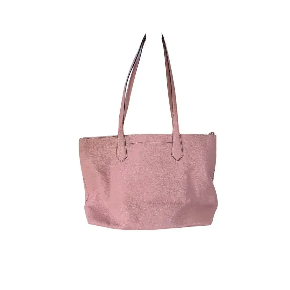 Kate Spade New York All Day Large Leather Zip Top Tote - Light Pink - Picture 3 of 9